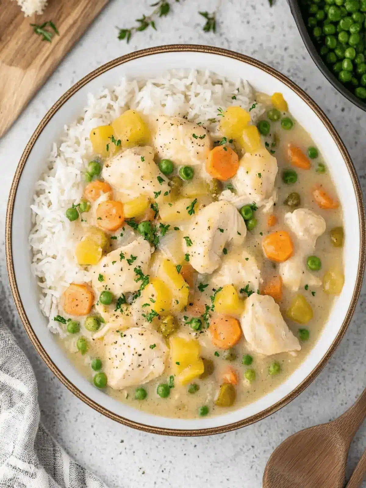 Crustless Chicken Pot Pie