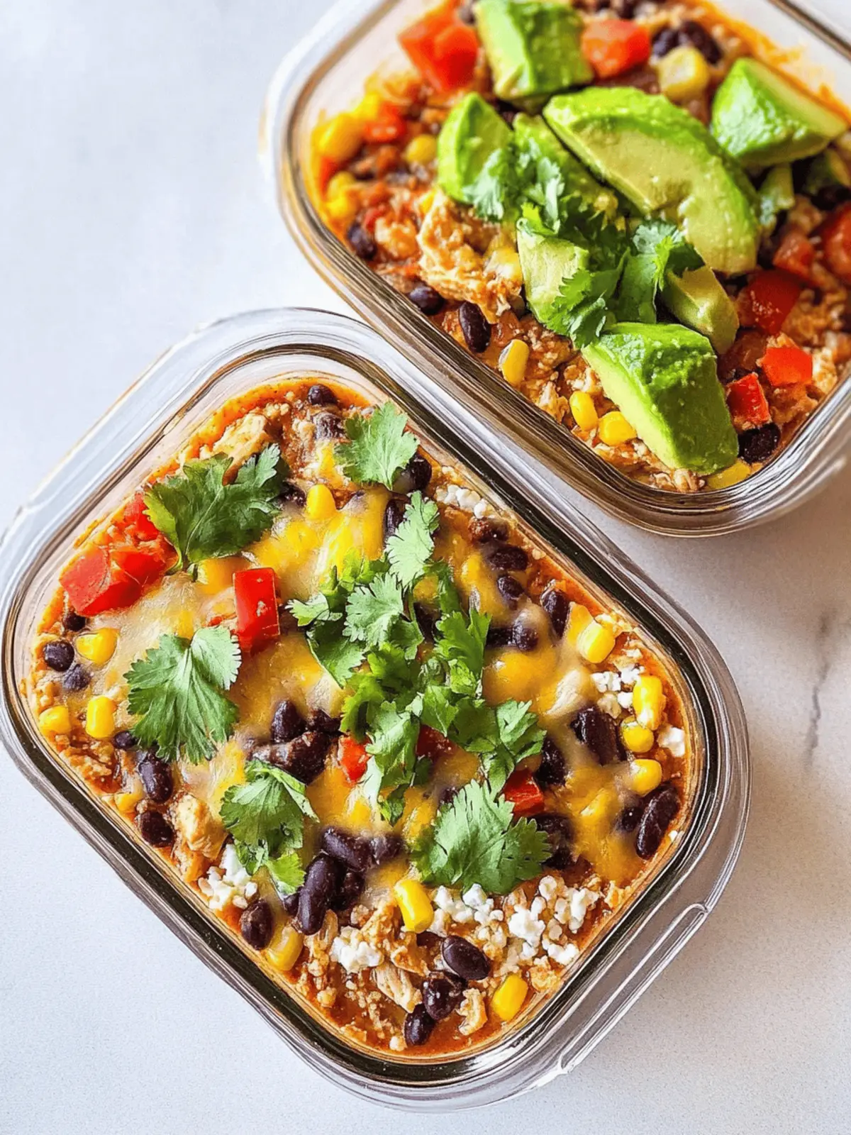 High-Protein Chicken Cottage Cheese Enchilada Bowls