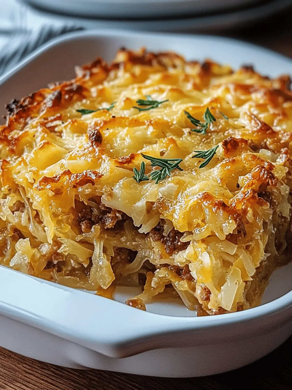 Sauerkraut Casserole