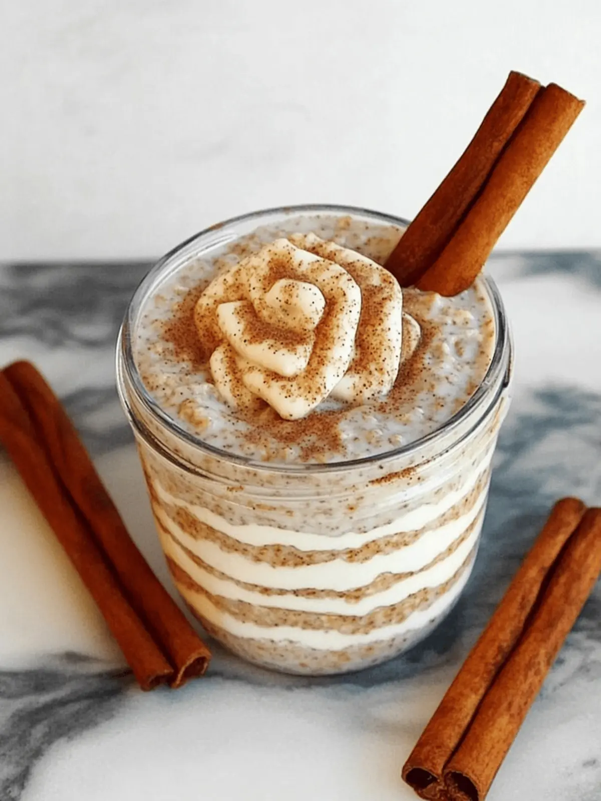 Cinnamon Roll Overnight Oats