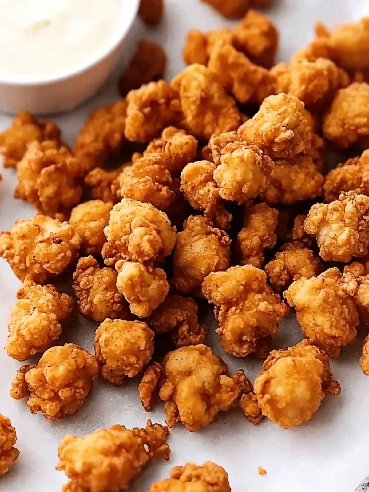 crispy popcorn chicken