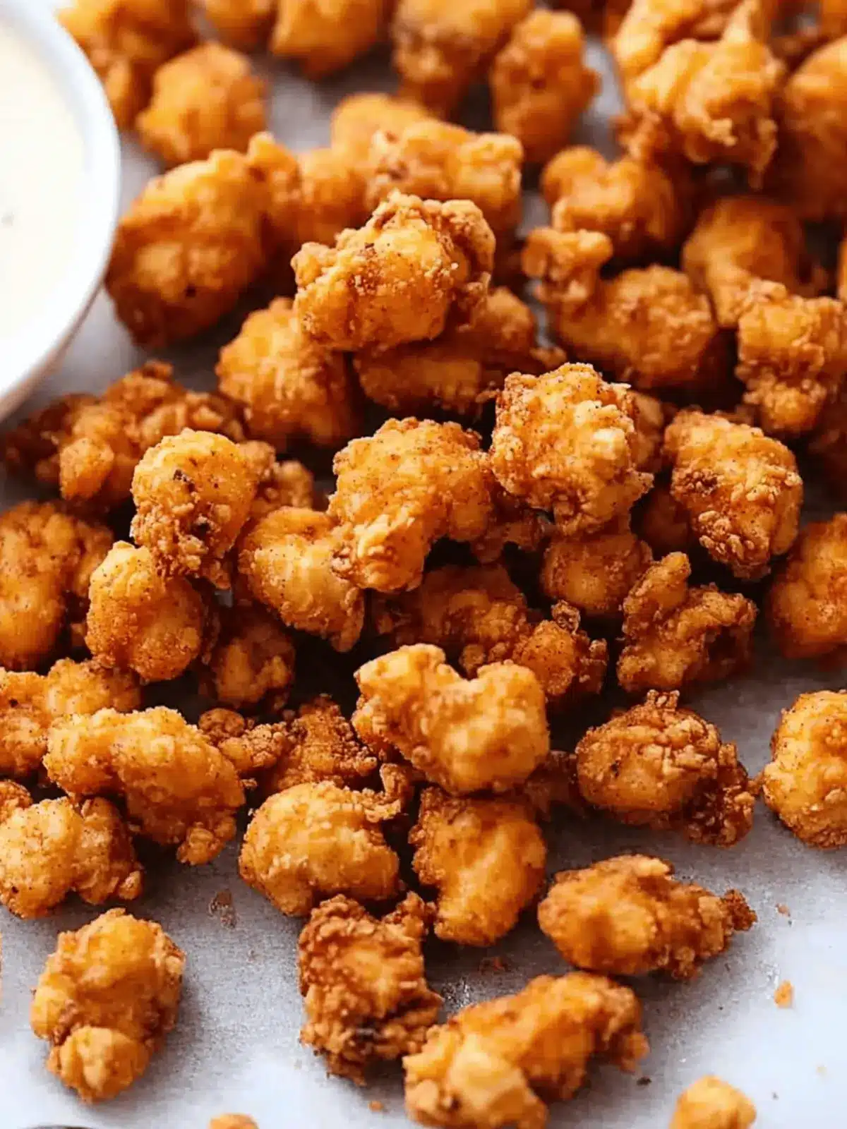 crispy popcorn chicken