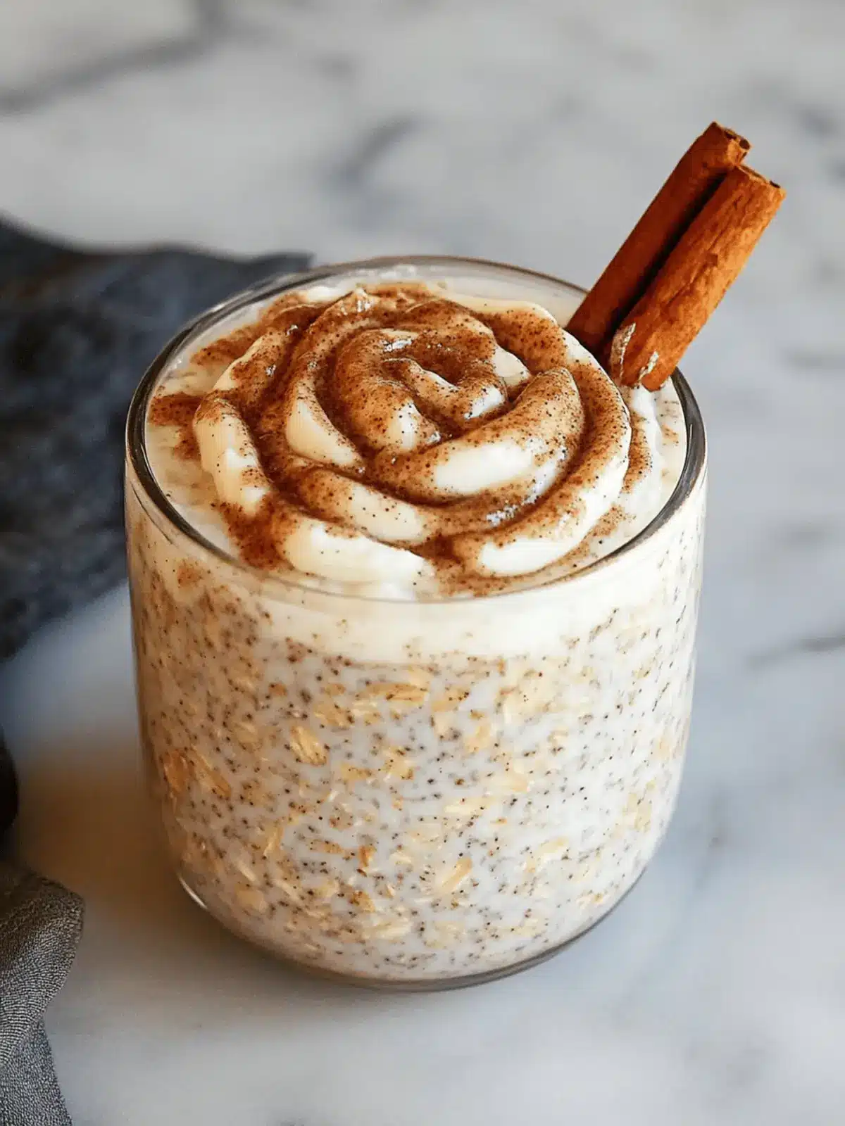 Cinnamon Roll Overnight Oats
