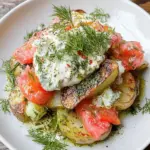 Smashed Potato Salad with Dill Vinaigrette