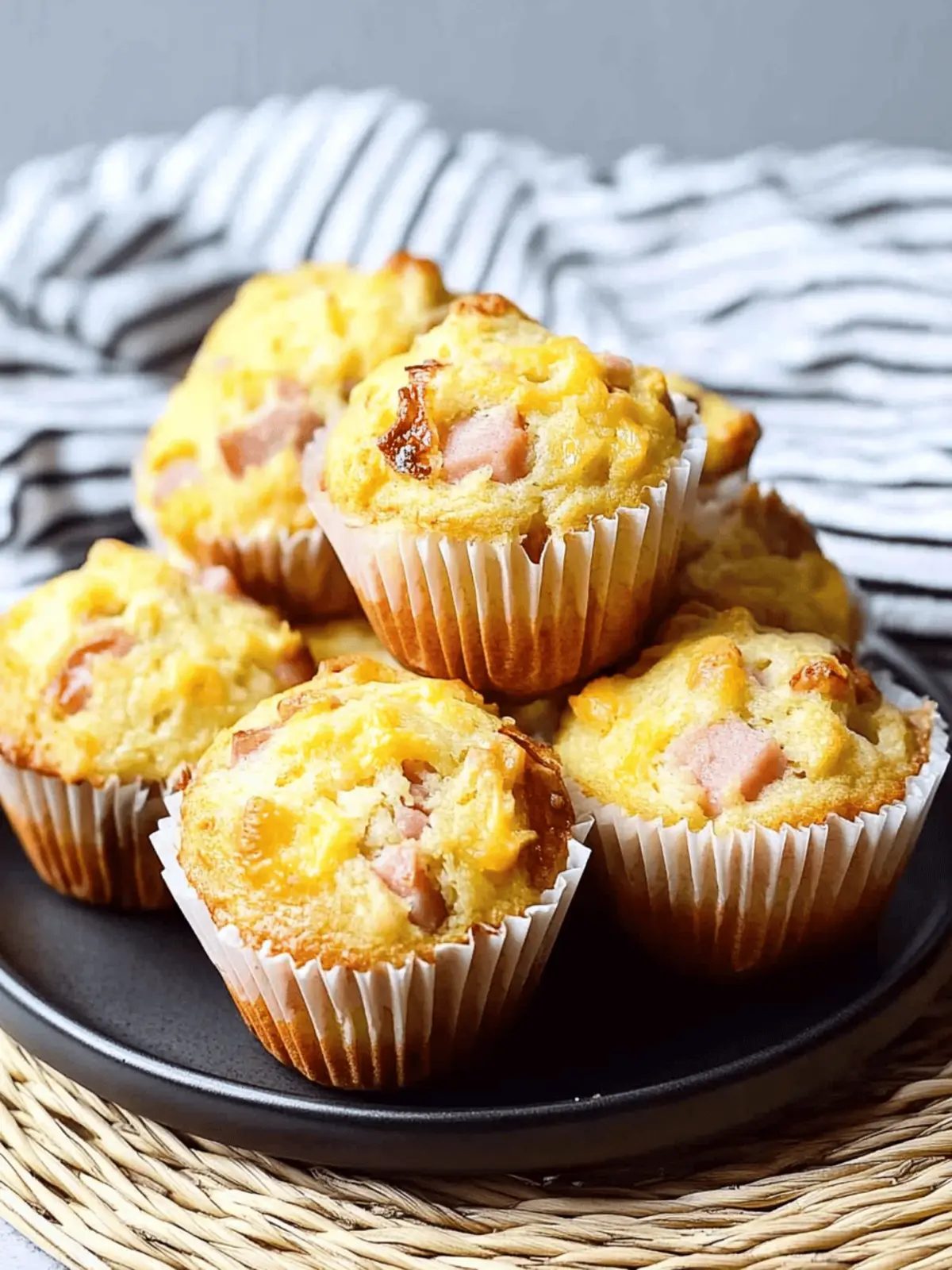 Ham and Cheese Muffins
