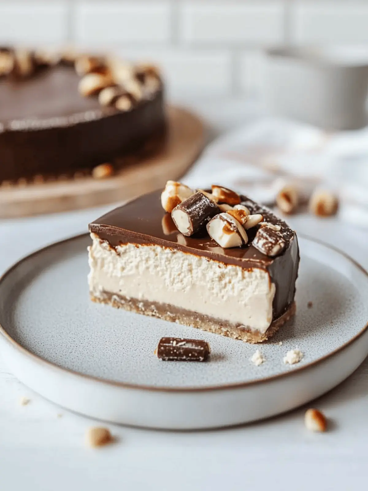 Vegan Snickers Cheesecake