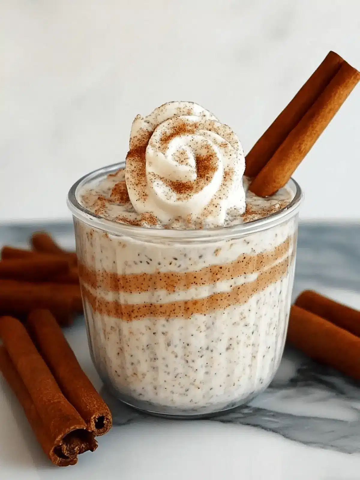 Cinnamon Roll Overnight Oats