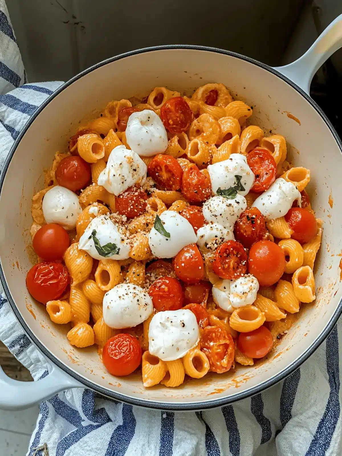 Spicy Tomato Burrata Pasta