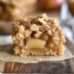 Salted Caramel Apple Crisp Bars