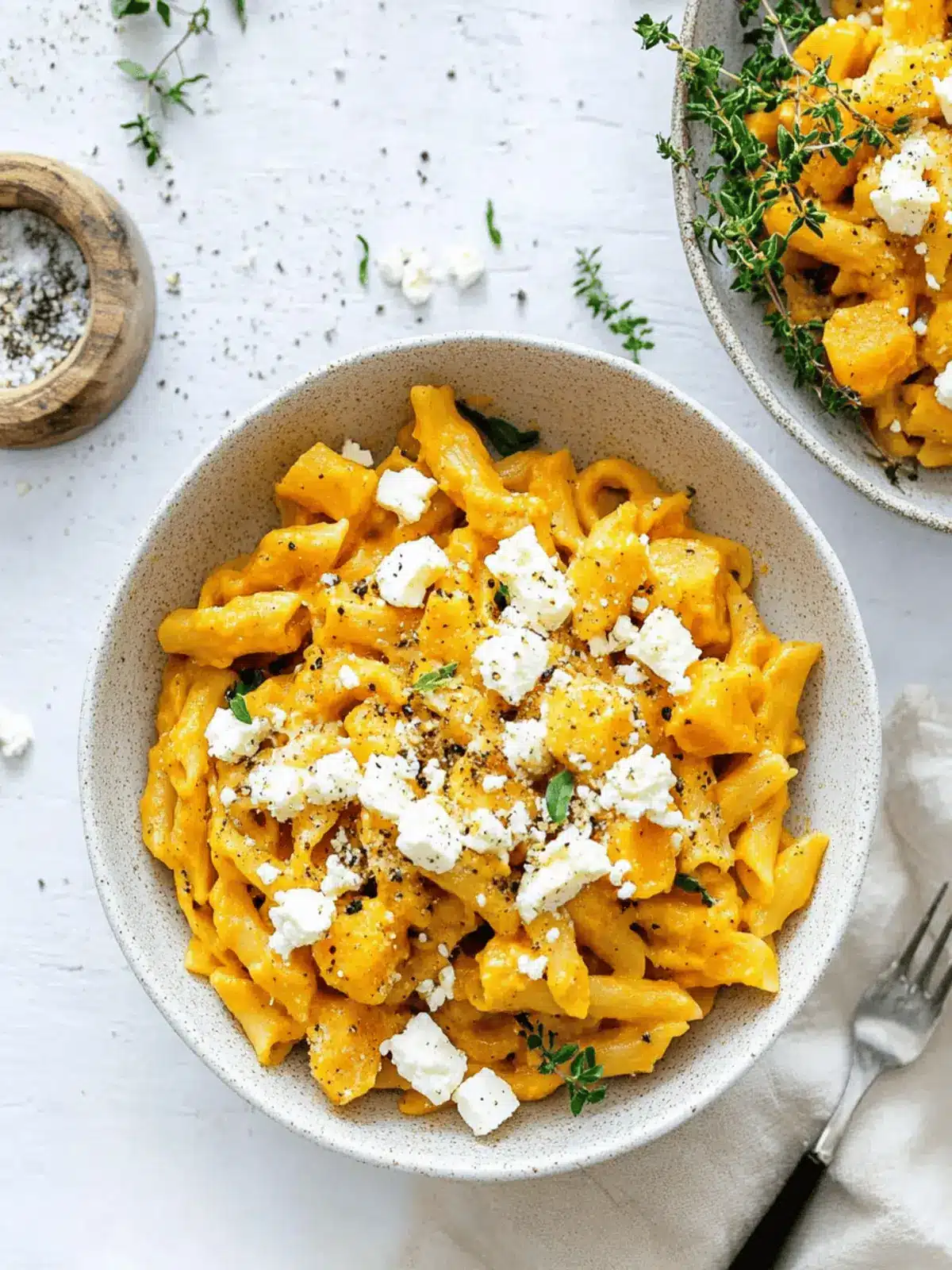 Roasted Pumpkin & Feta Pasta