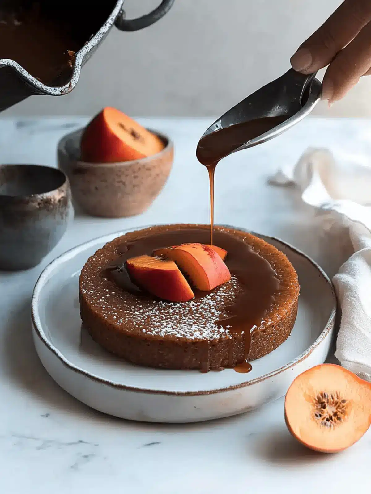 Sticky Toffee Persimmon Pudding