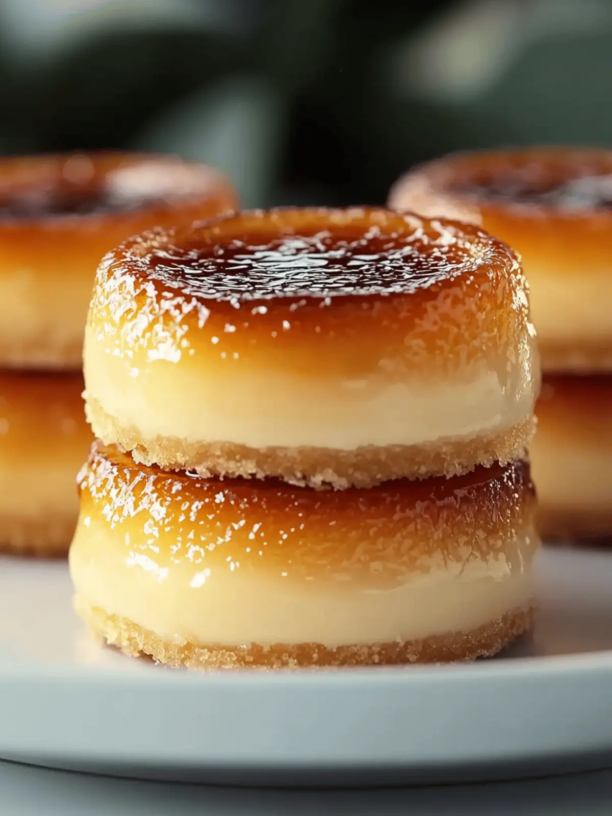 Mini Crème Brûlée Cheesecakes