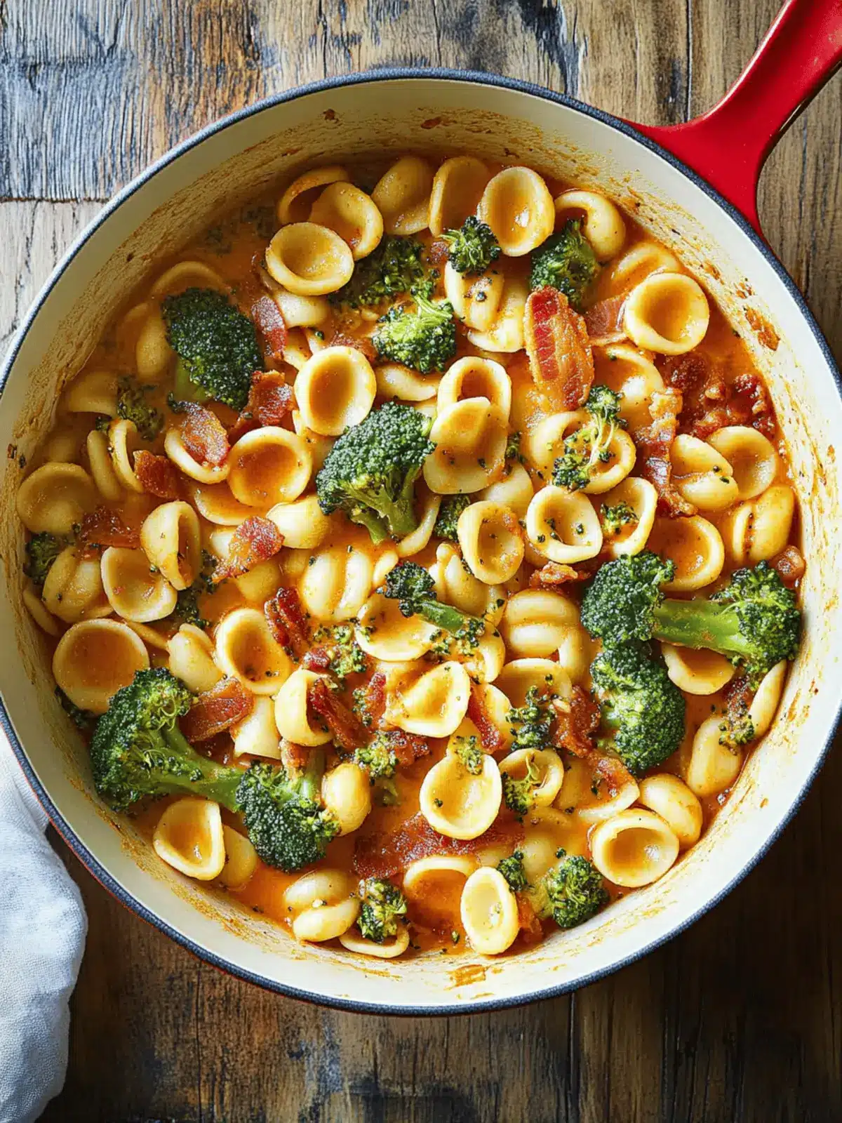 Spicy Bacon Broccoli Orecchiette