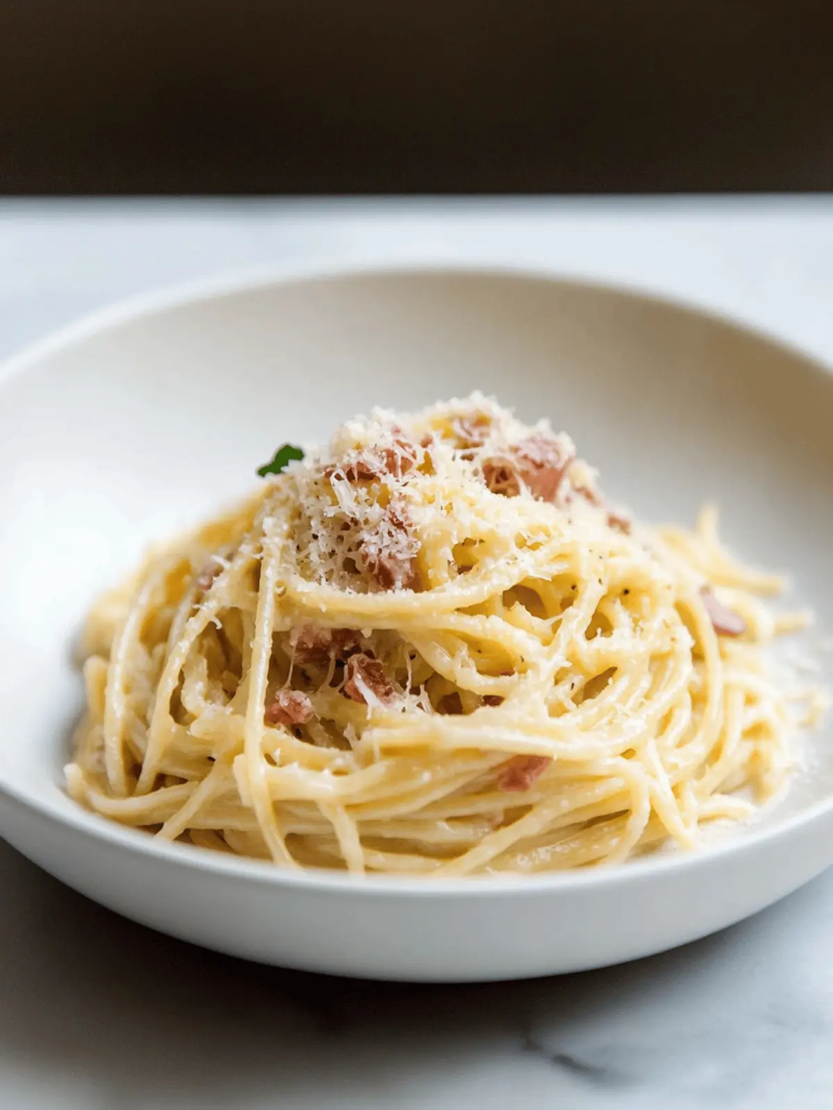 Creamy Spaghetti Carbonara with Easy Crispy Bacon Twist 2 Spaghetti Carbonara