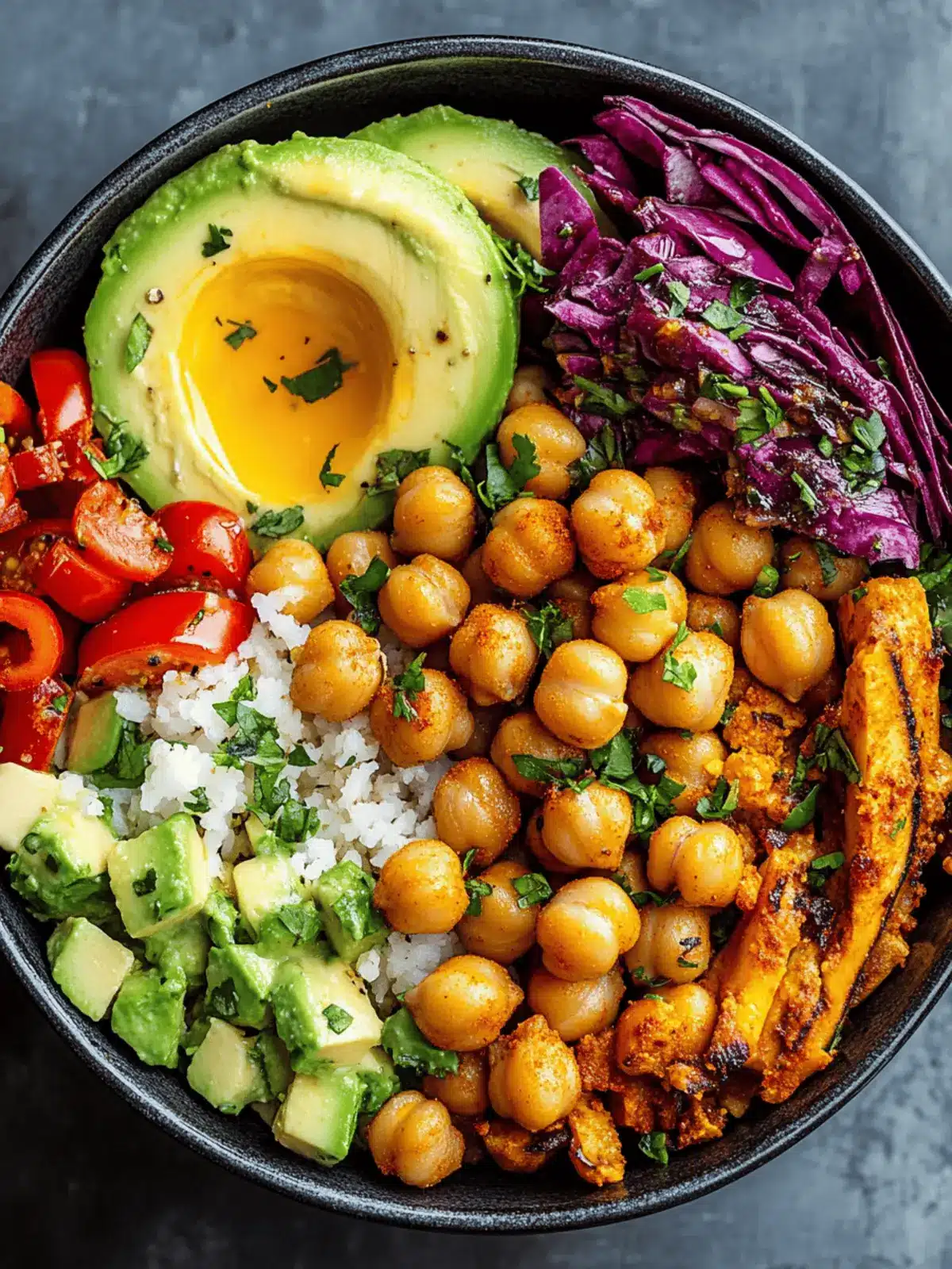 Spicy Chickpea Meal Prep Bowl