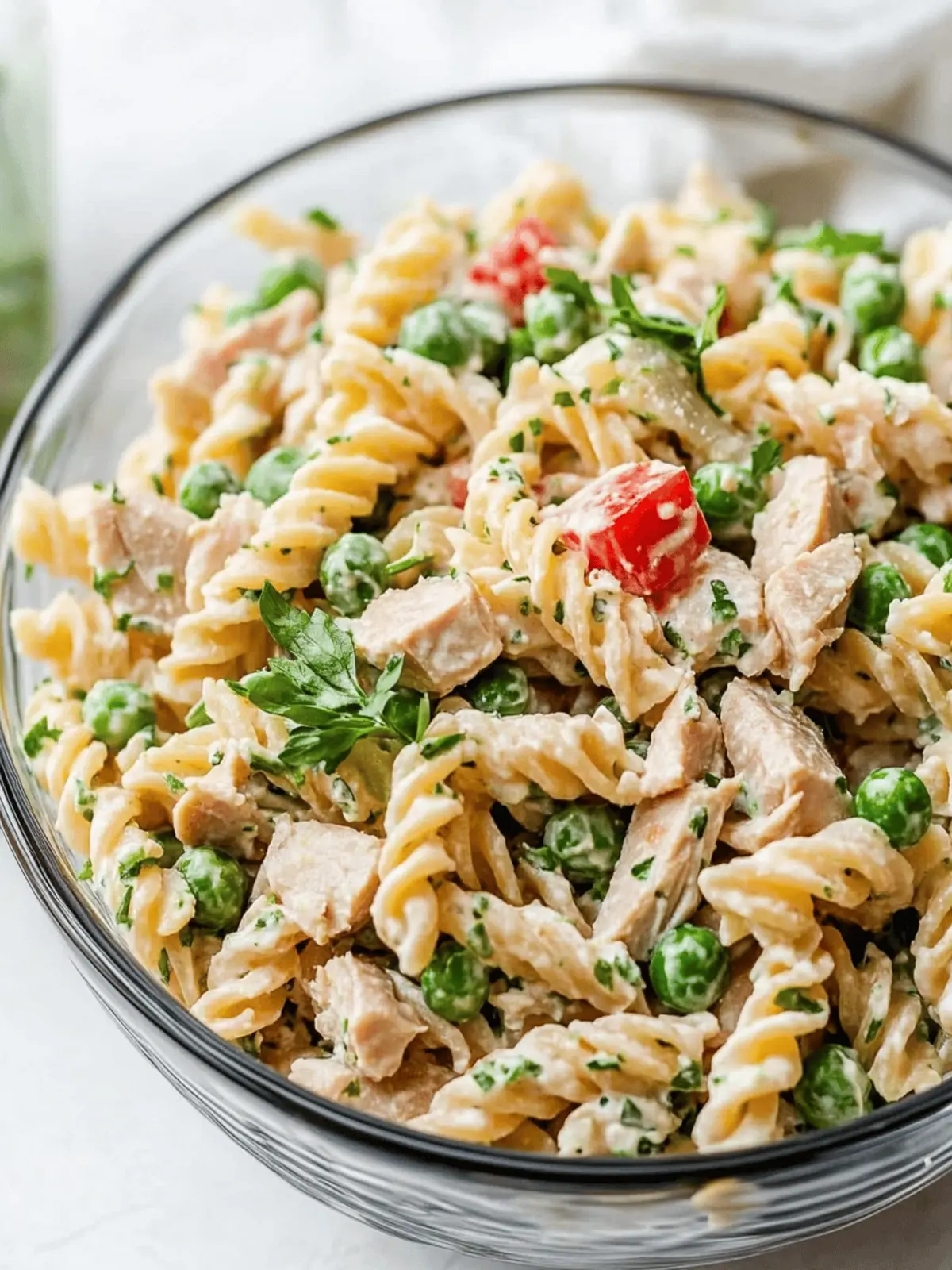 Tuna Pasta Salad with Peas