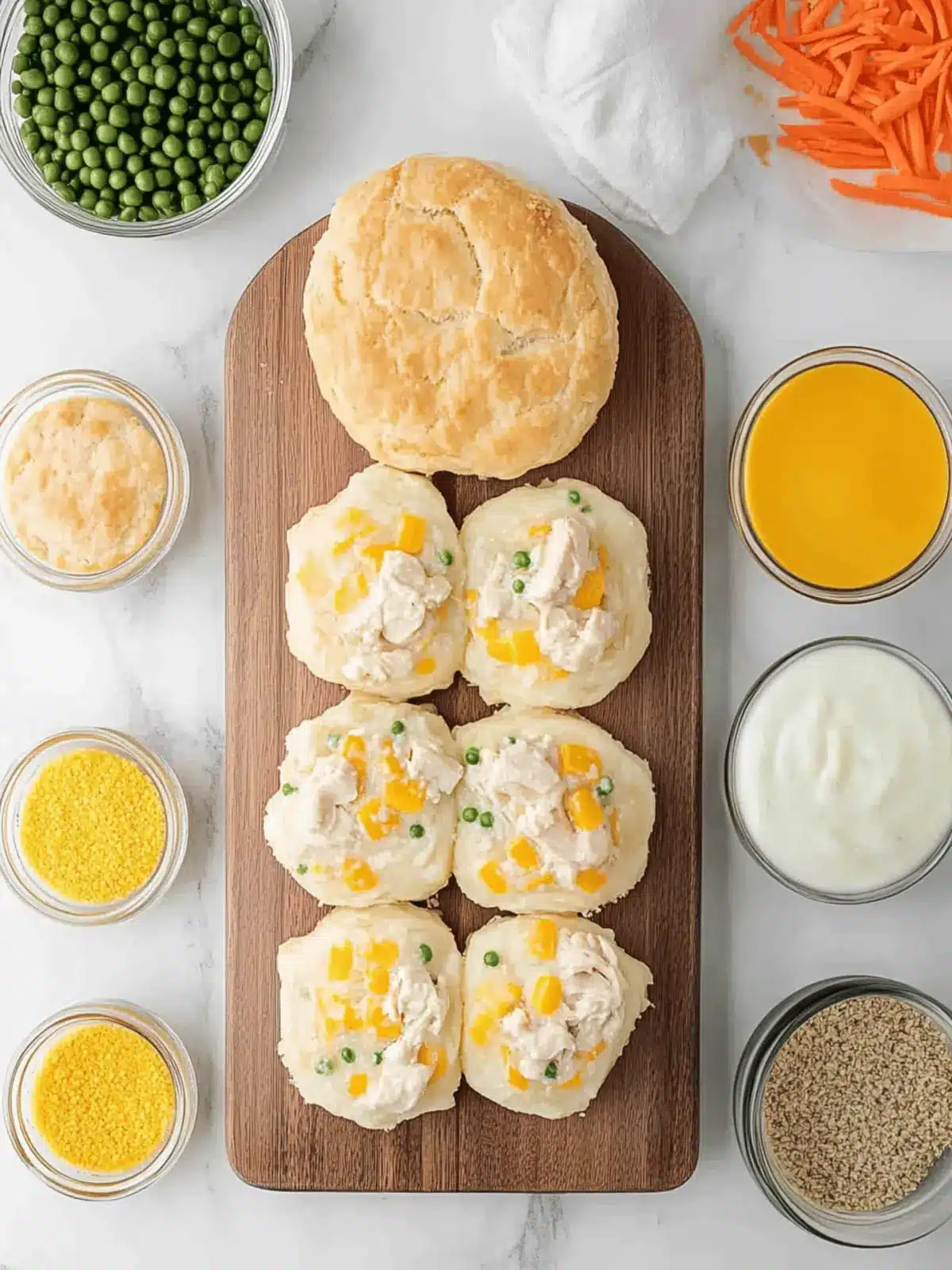 Chicken Pot Pie with Biscuits