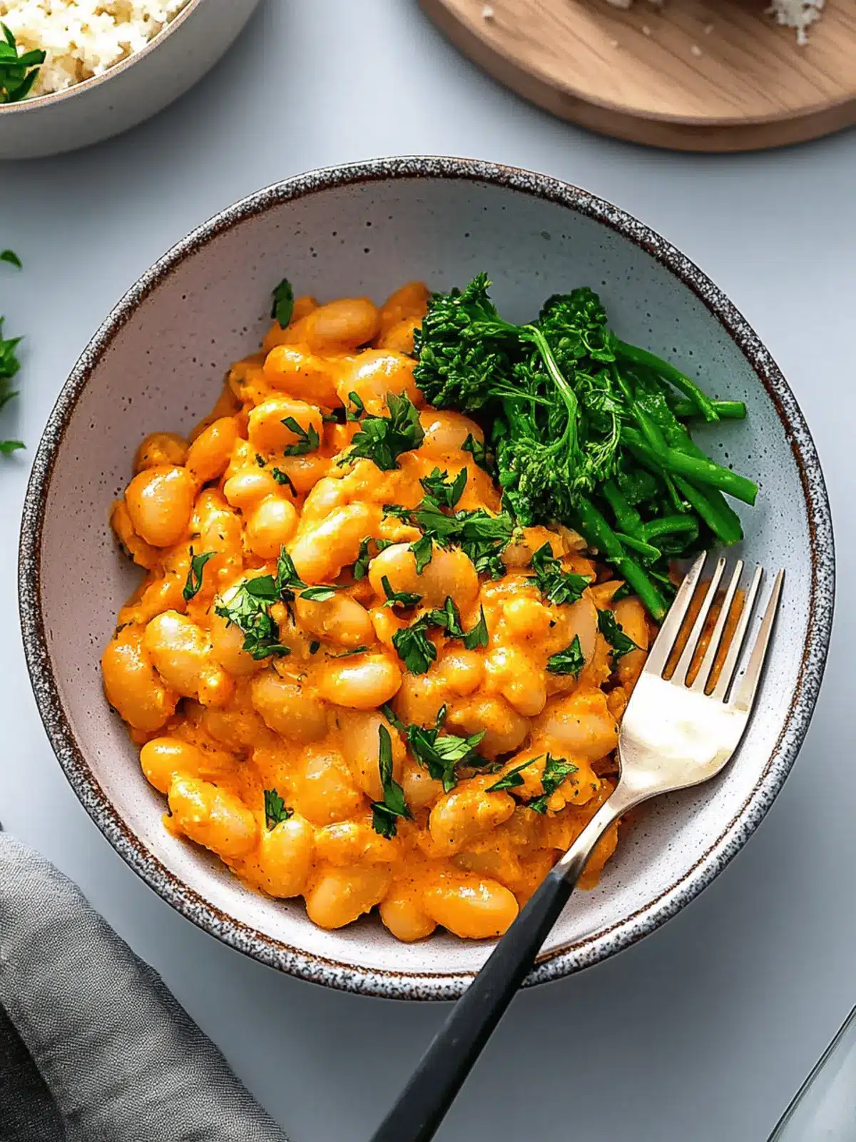 High-Protein Romesco Butter Beans