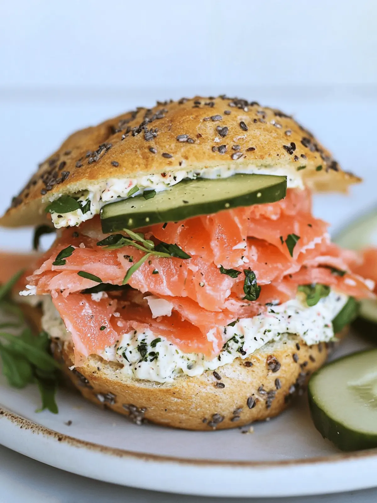 Chopped Smoked Salmon Sandwich