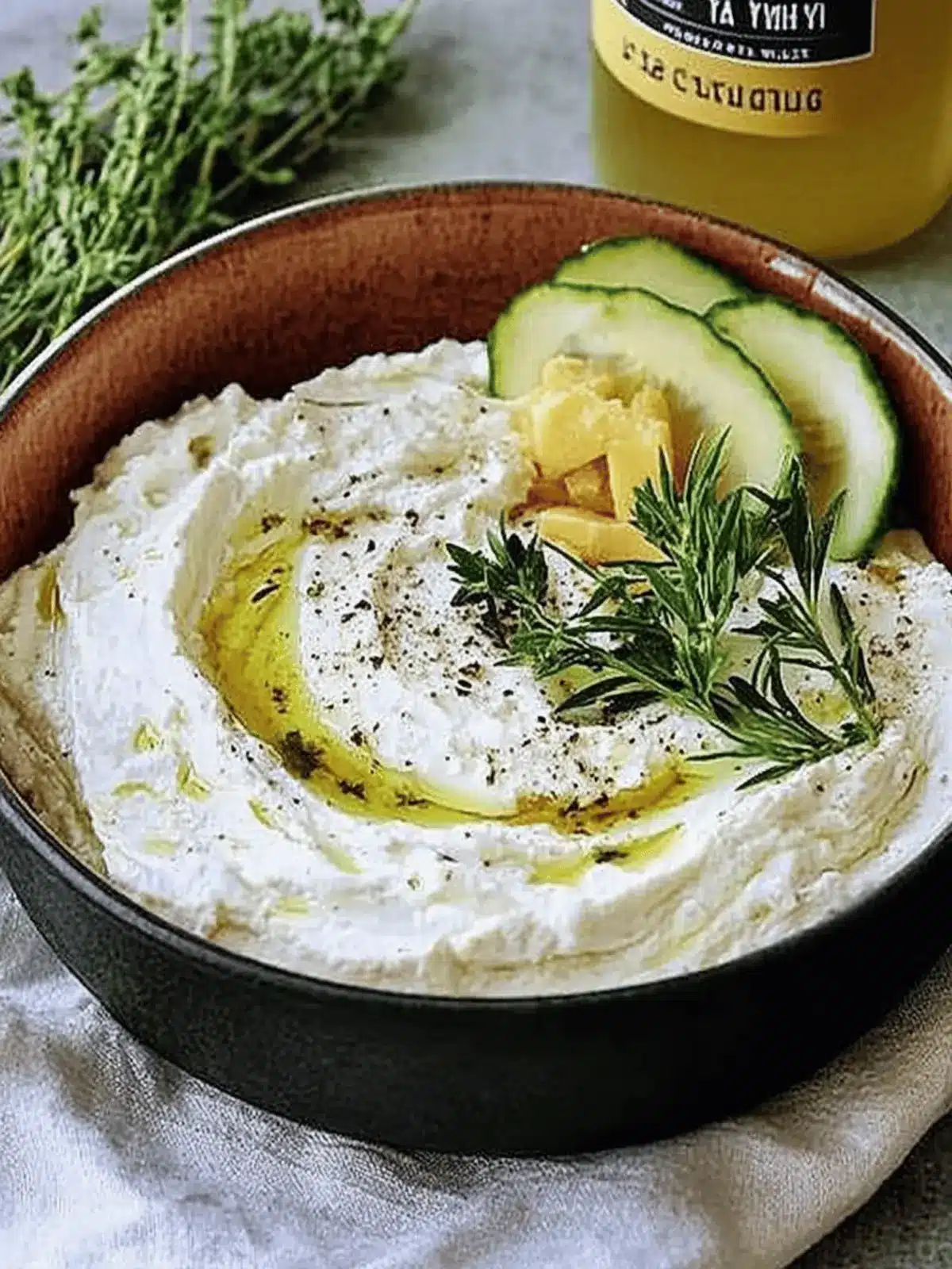 Creamy Whipped Feta with Fresh Herbs