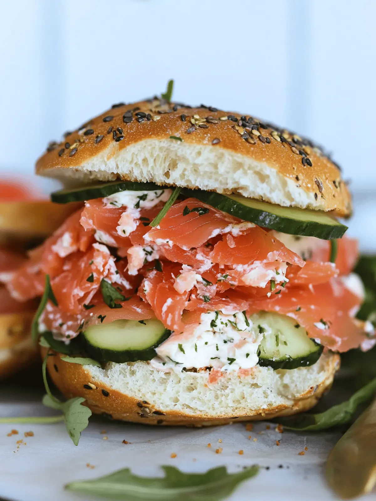 Chopped Smoked Salmon Sandwich