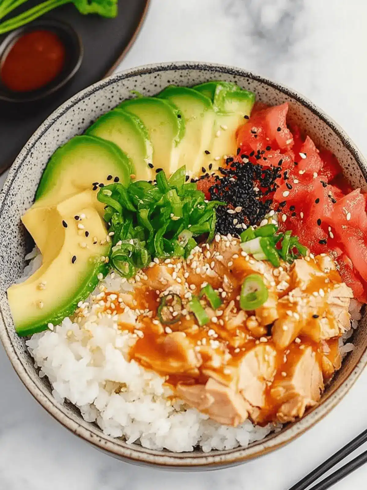 Canned Tuna Sushi Bowl