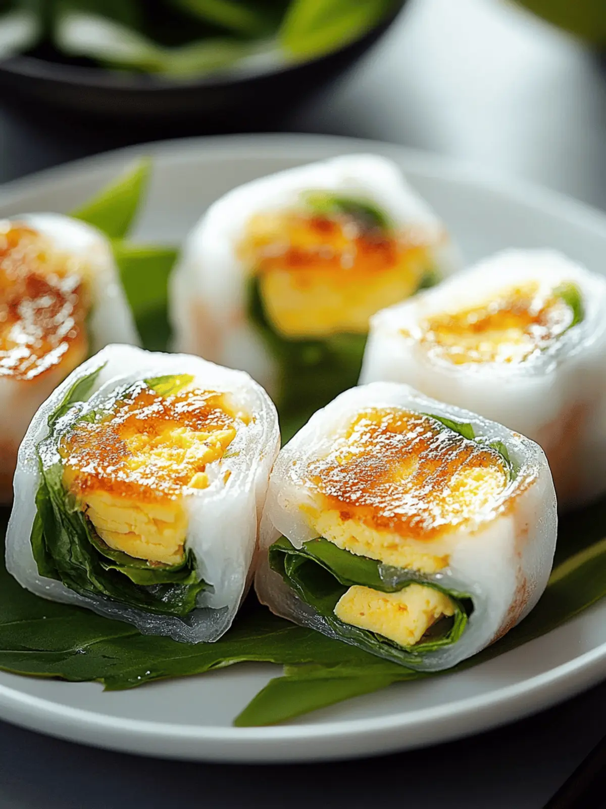 Crispy Rice Paper Egg Wraps