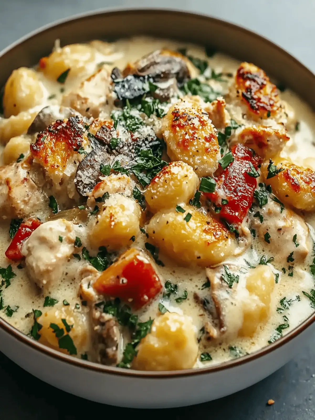One Pot Gnocchi Chicken Pot Pie