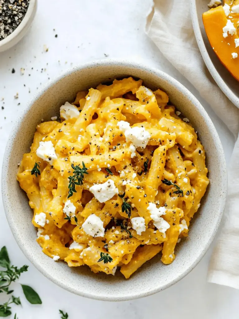 Roasted Pumpkin & Feta Pasta