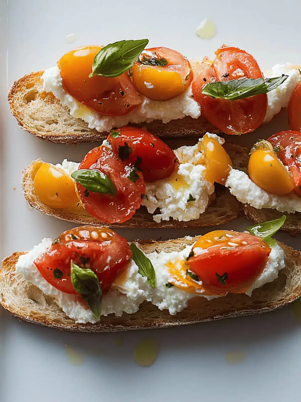 Tomato Crostini with Whipped Feta