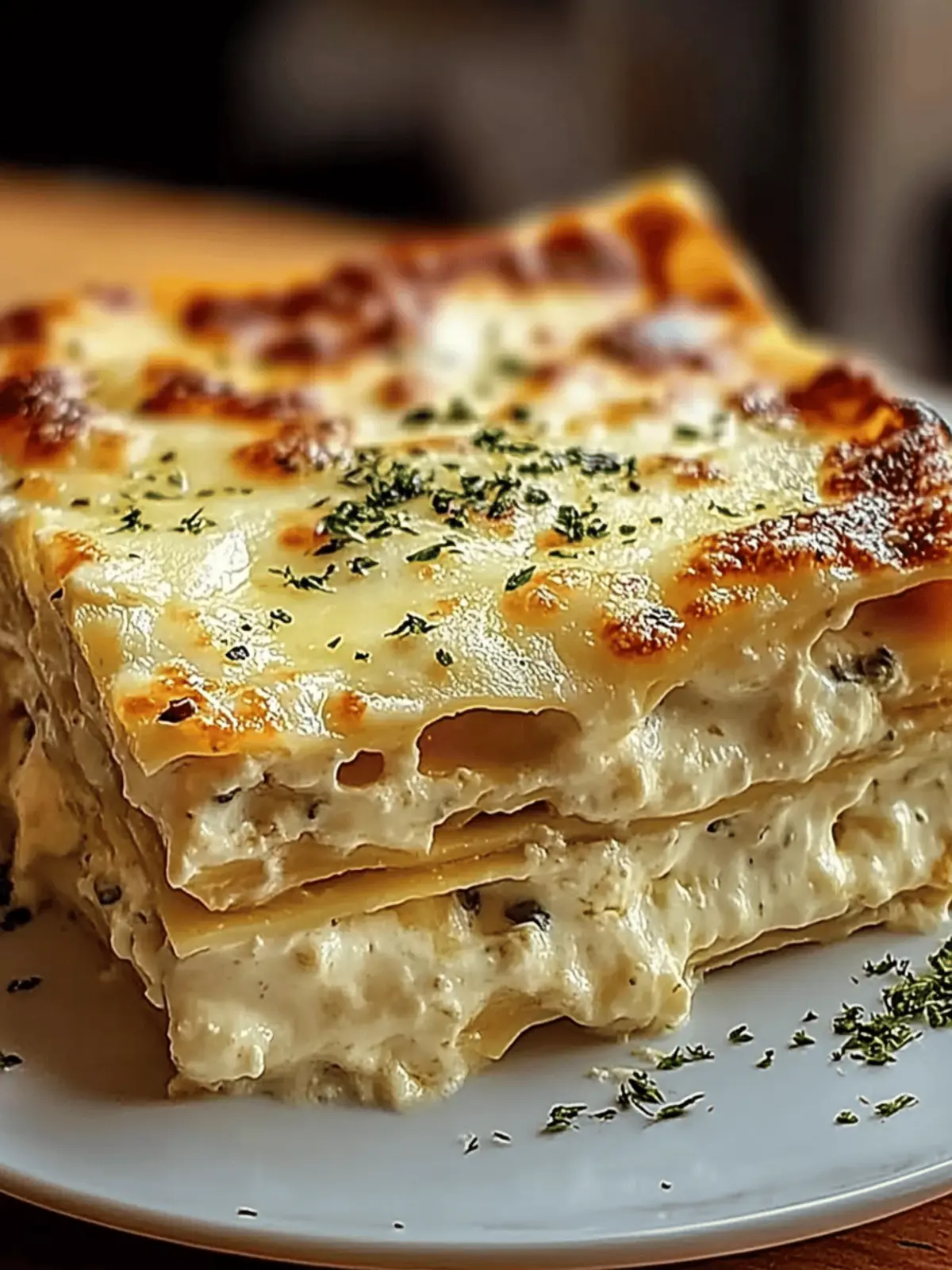 Creamy White Lasagna Delight