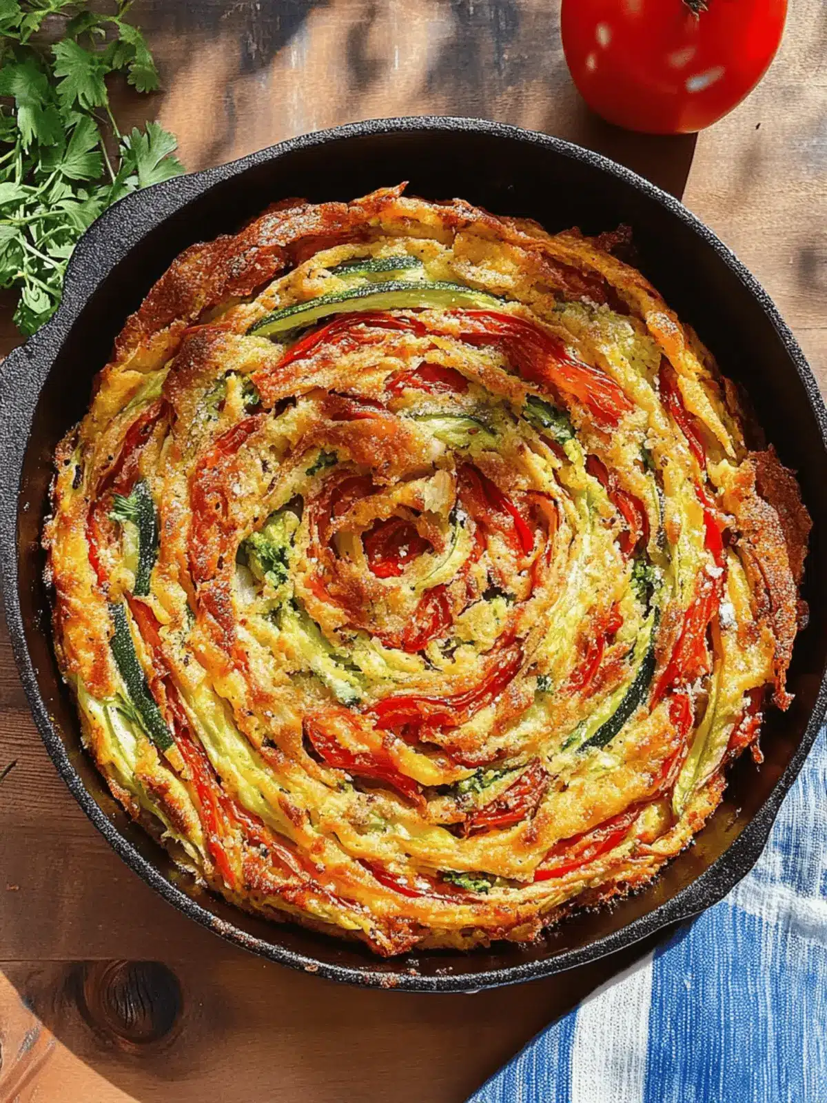 Breakfast Veggie Crinkle Cake