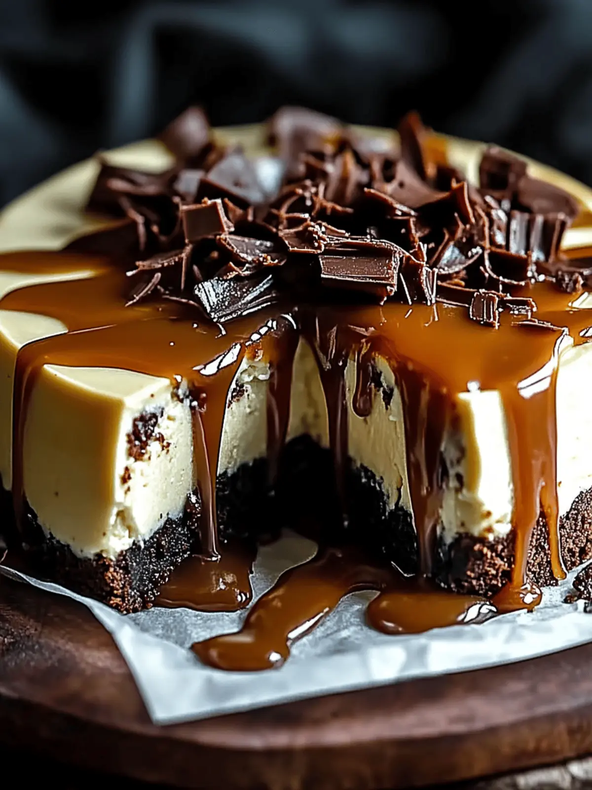 Caramel Brownie Cheesecake