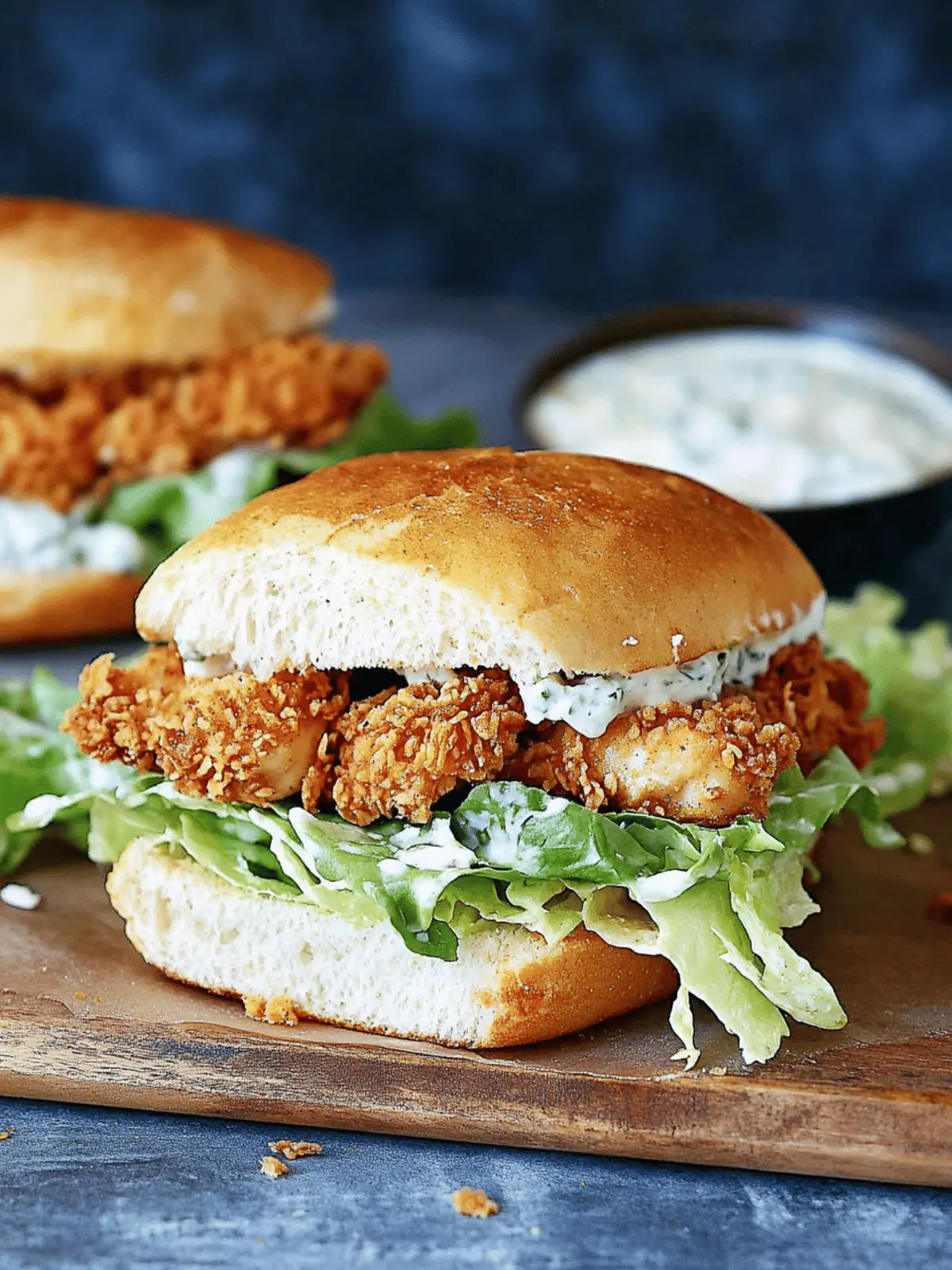 Crispy Chicken Caesar Sandwich