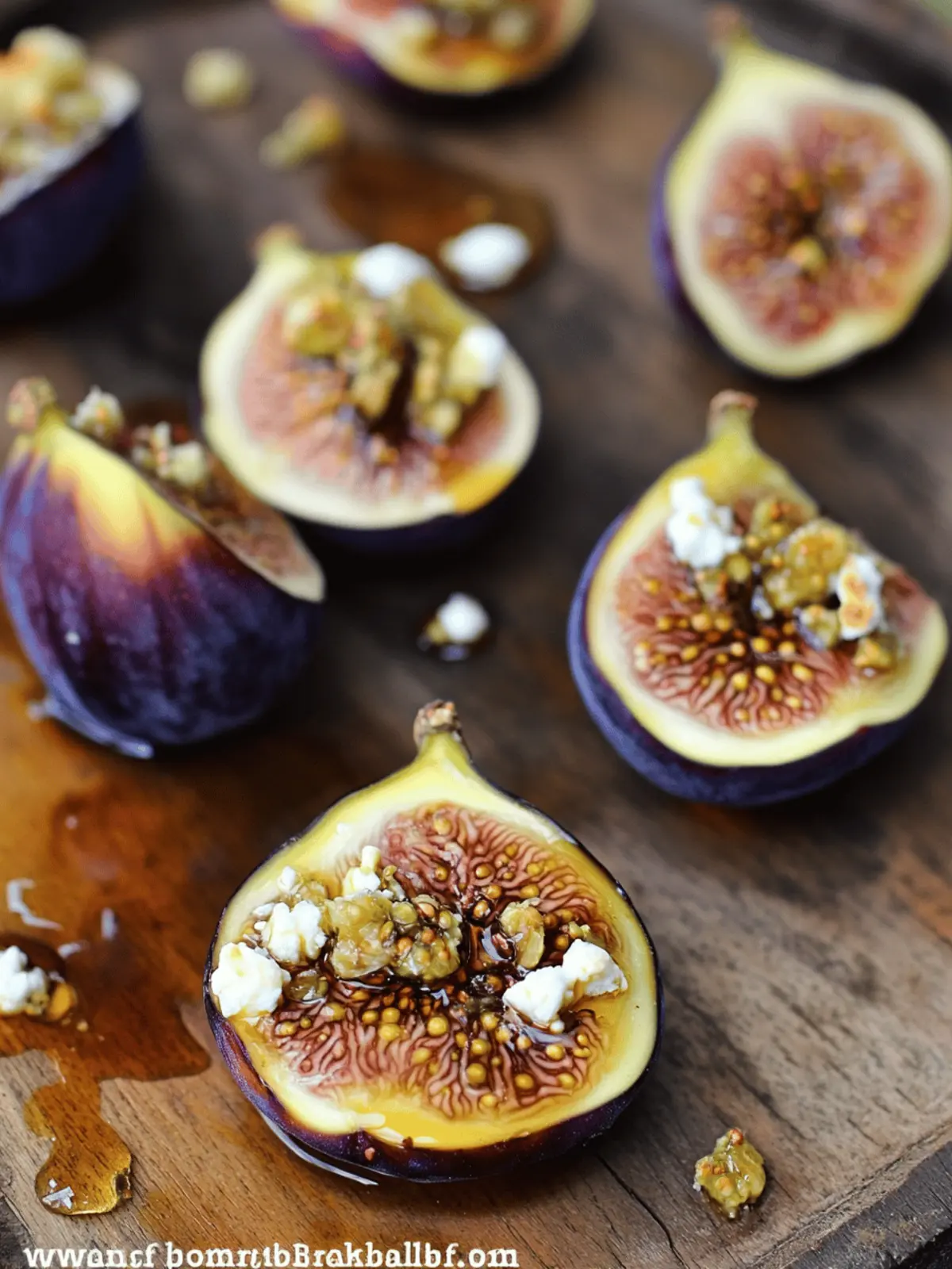 Roasted Figs with Goat Cheese and Honey