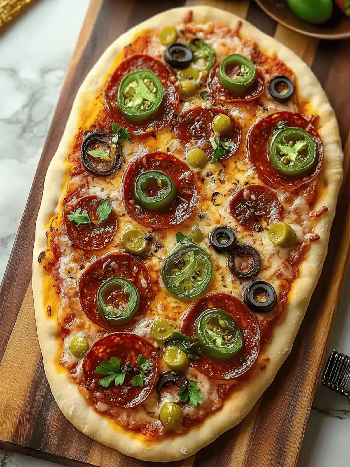 Delicious Hot Honey Flatbread Pizza