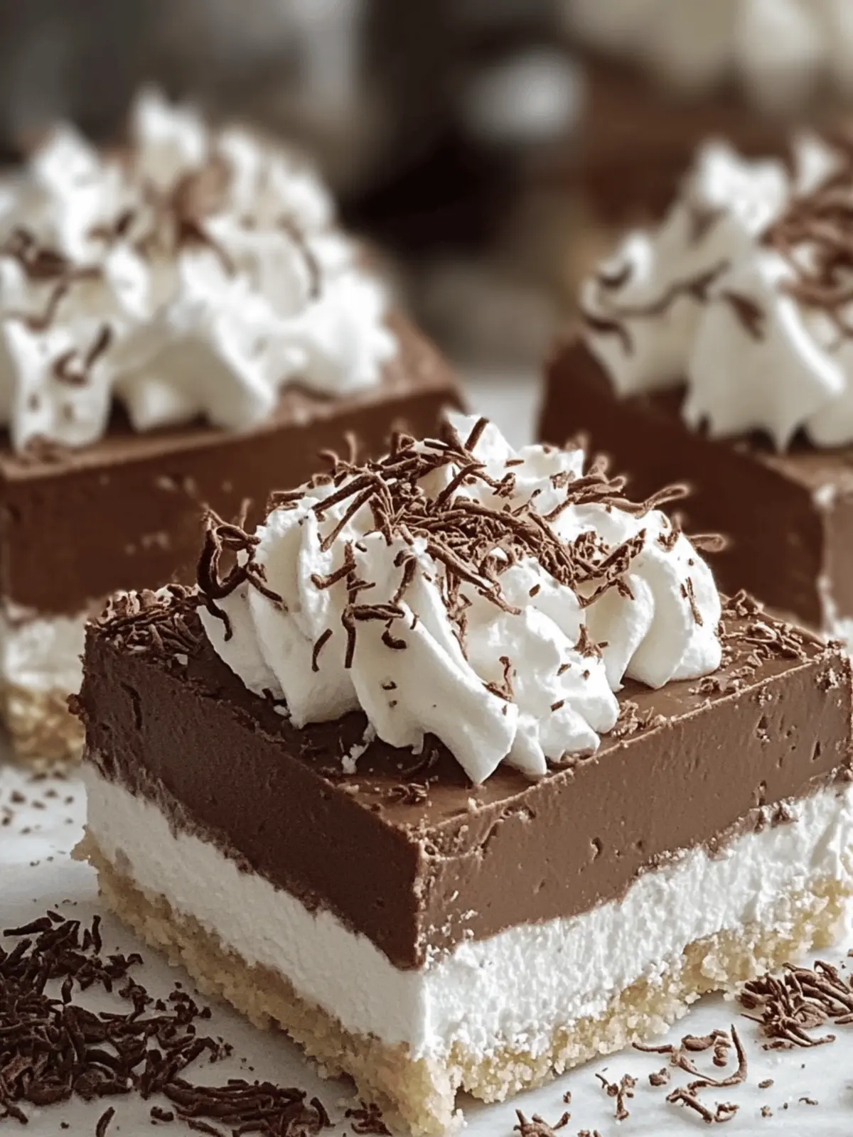 French Silk Pie Bars