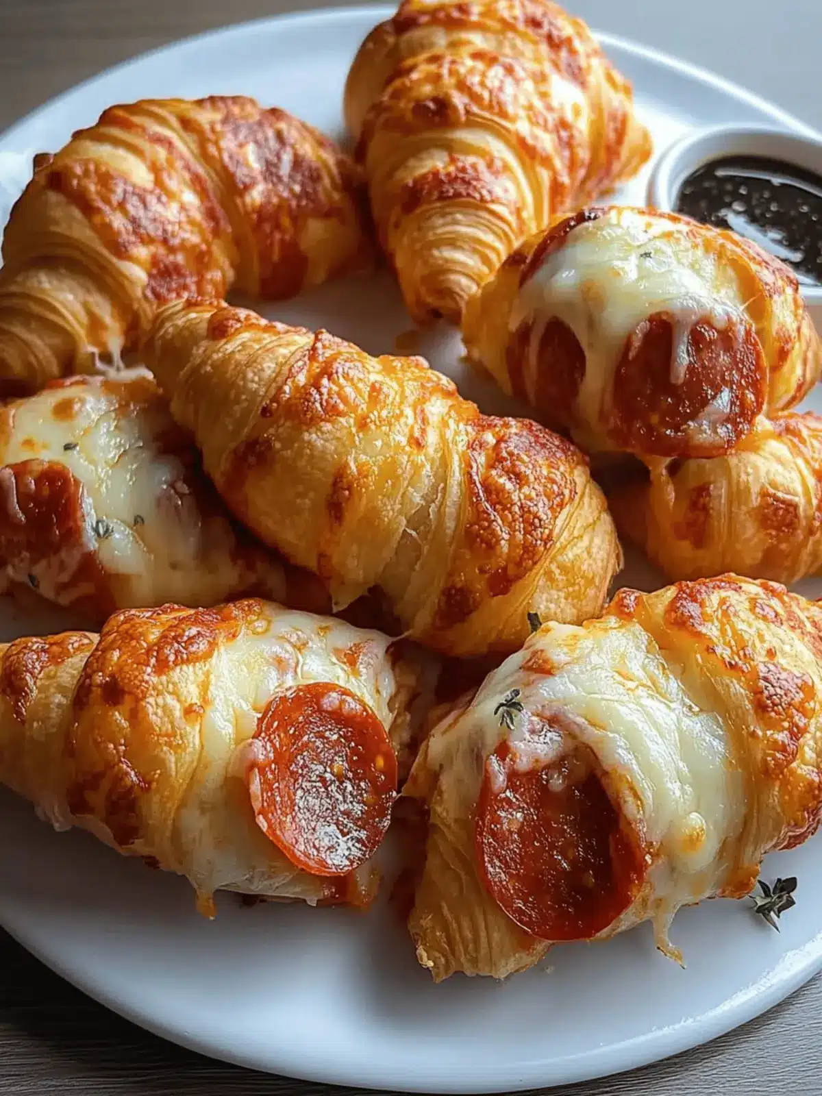 Mozzarella Pepperoni Croissant Rolls