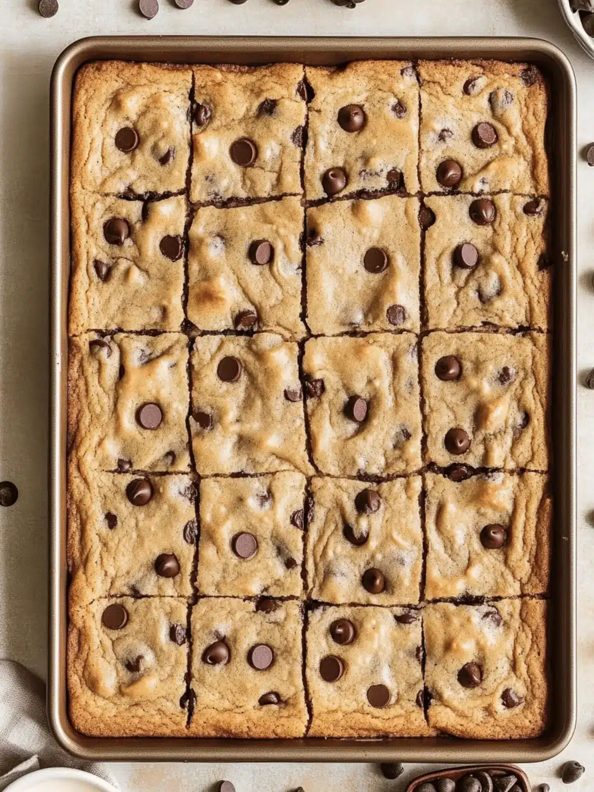 Sheet Pan Chocolate Chip Cookies