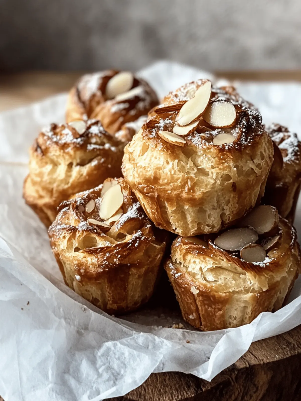 Sourdough Almond Cruffins