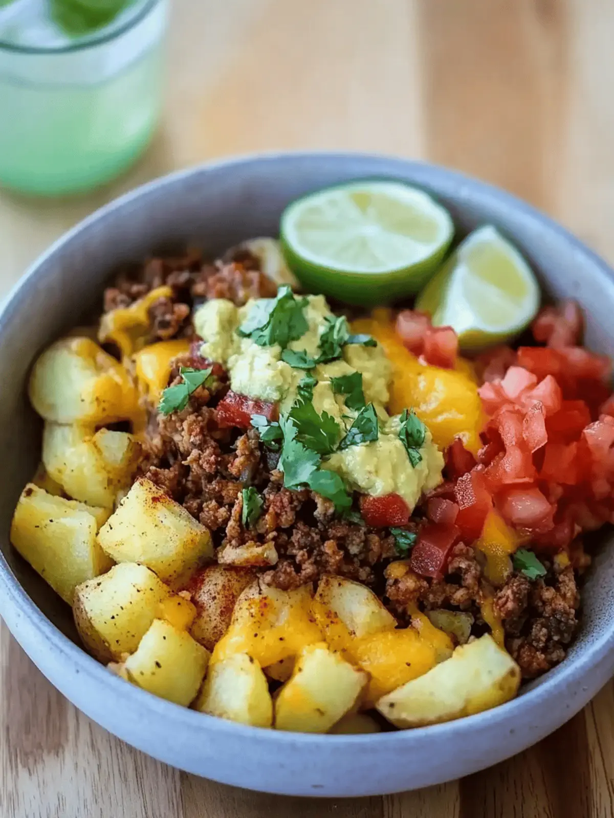 Loaded Potato Taco Bowl