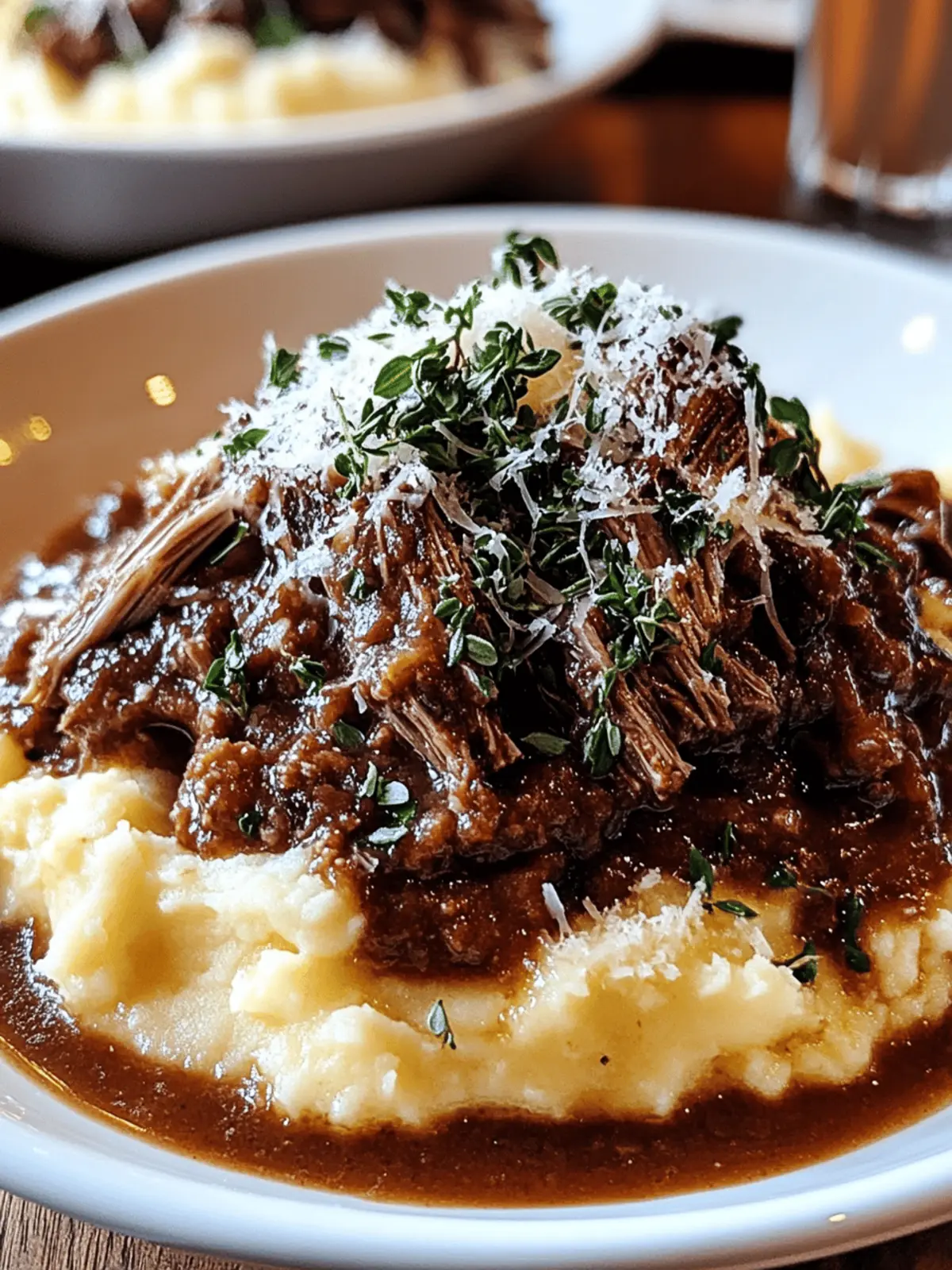 Short Rib Ragu with Parmesan Mashed Potatoes