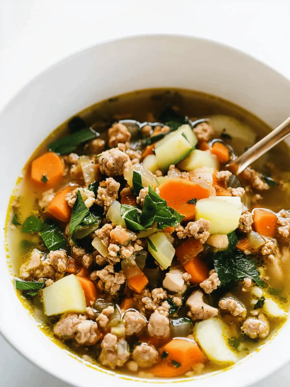 Anti-Inflammatory Ground Turkey Soup