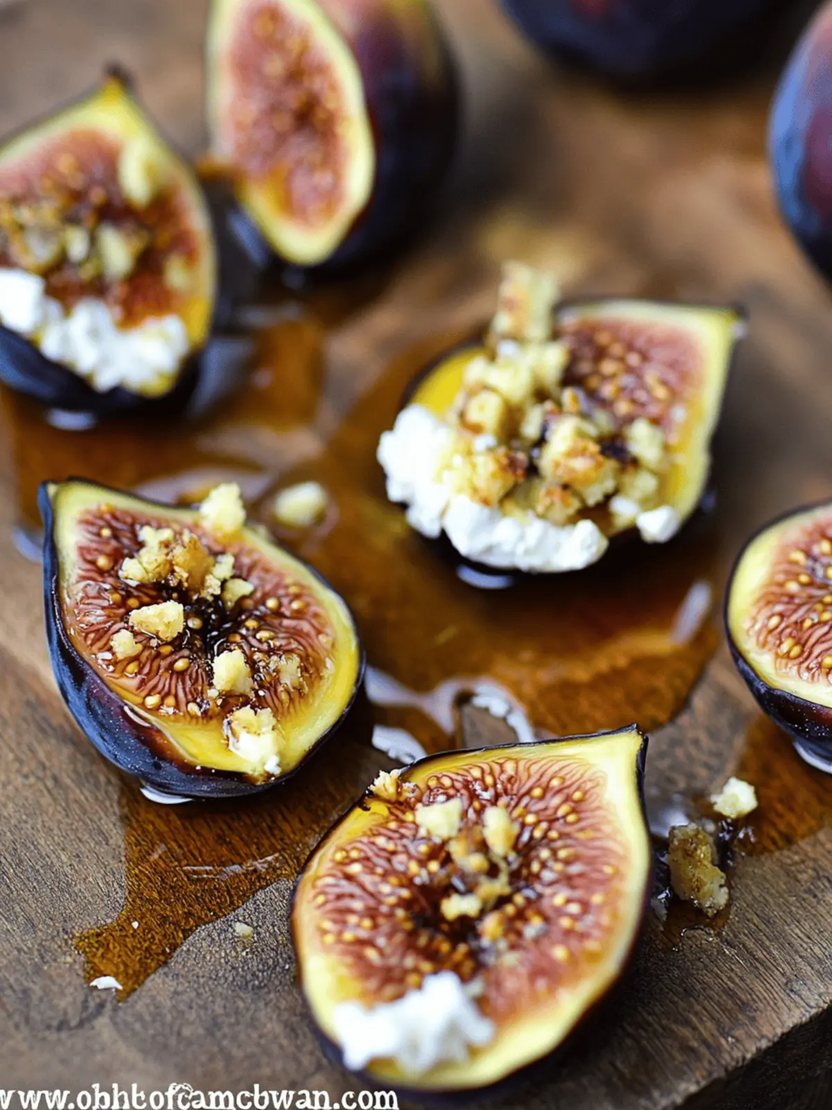 Roasted Figs with Goat Cheese and Honey