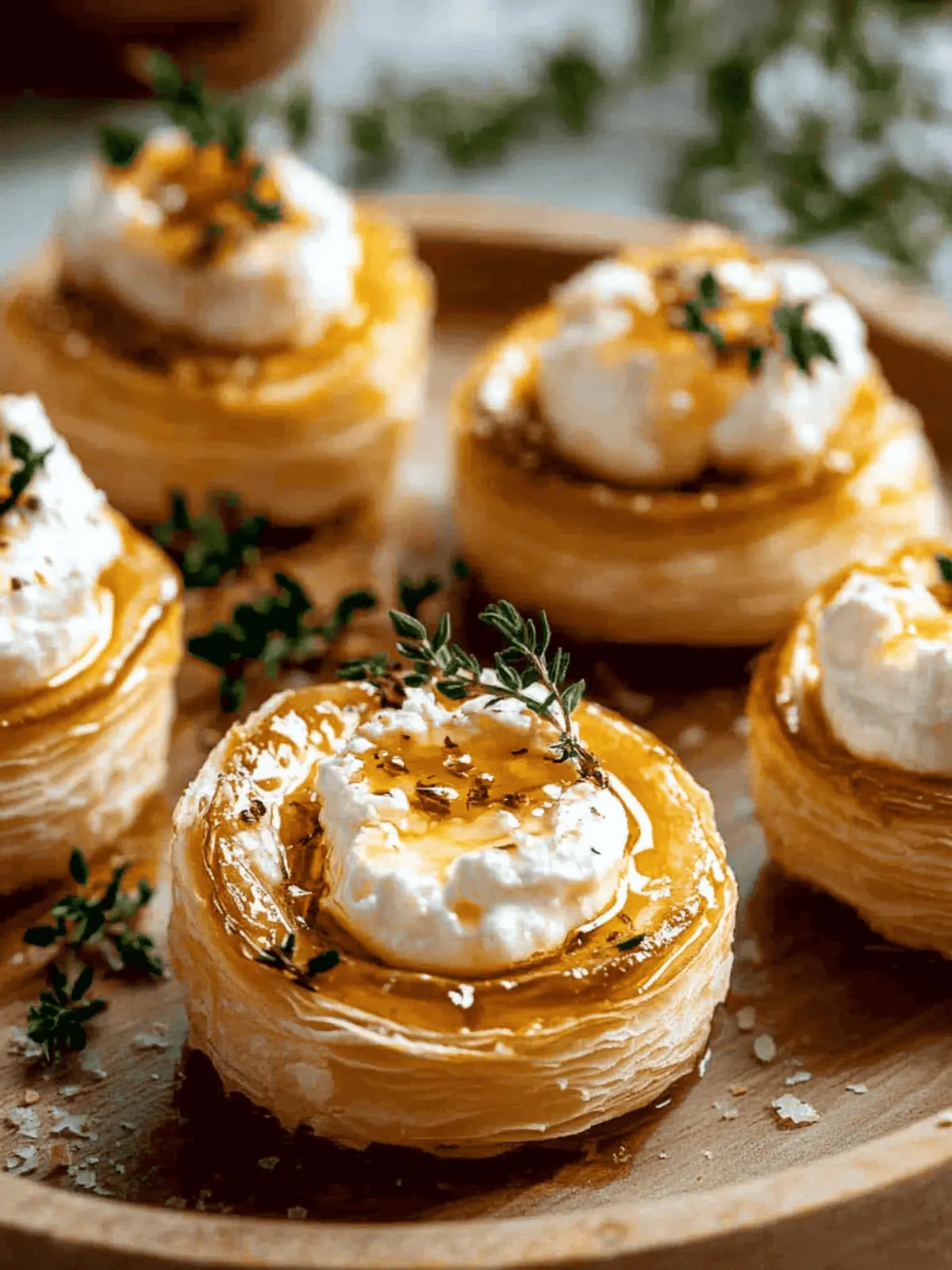 Goat Cheese and Honey Bites