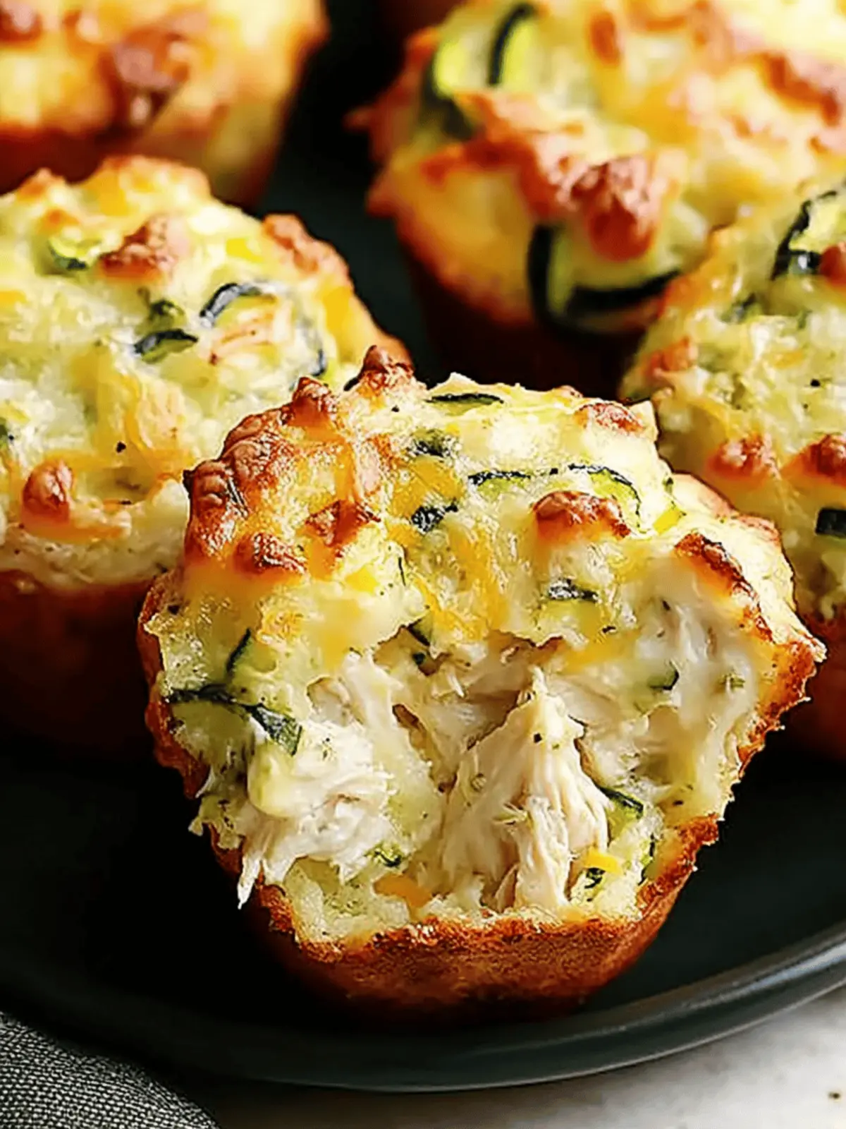 Chicken, Cheese, and Zucchini Muffins