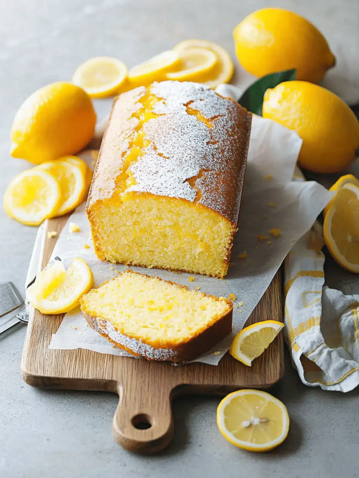 Meyer Lemon Olive Oil Loaf Cake