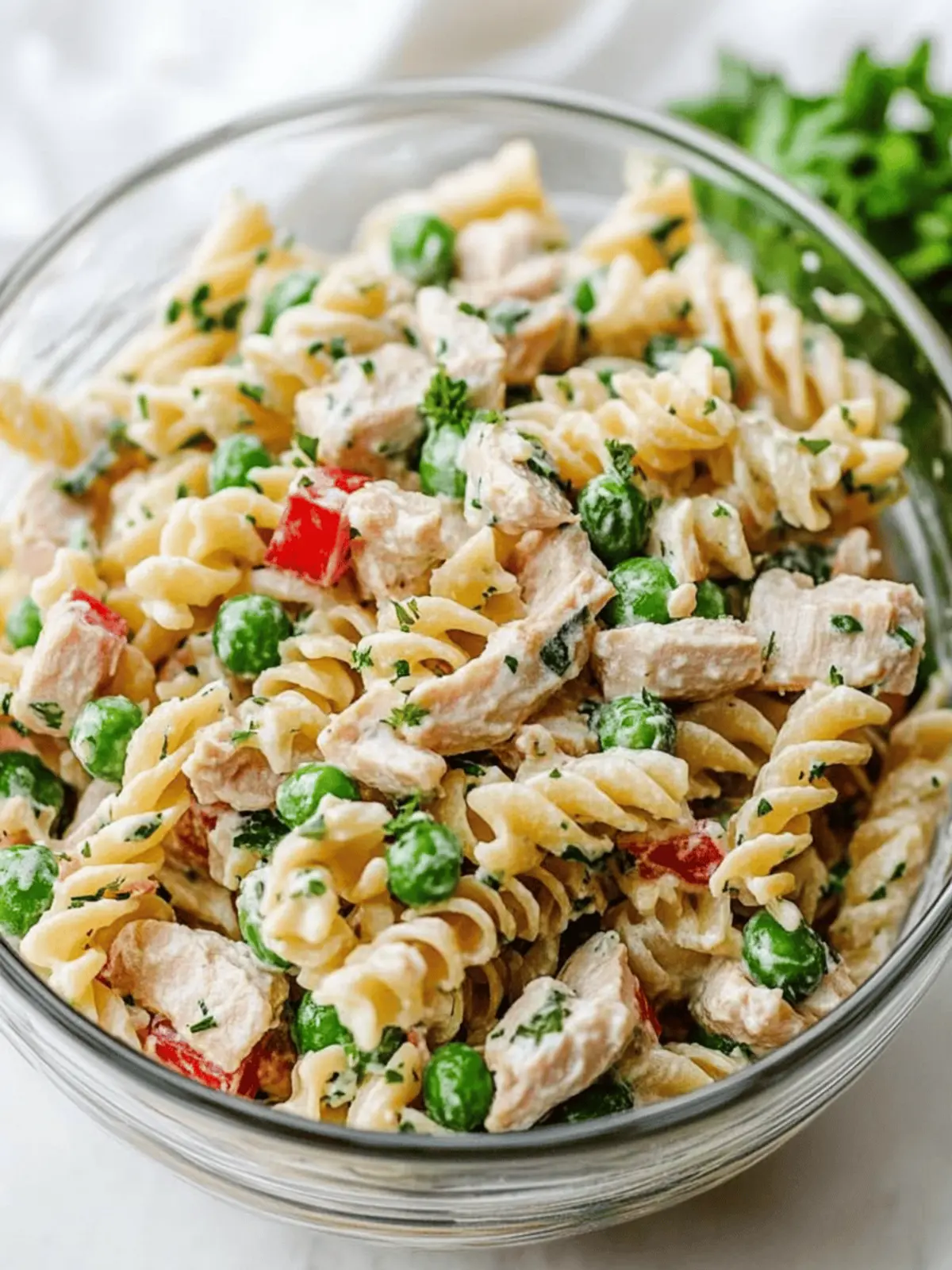 Tuna Pasta Salad with Peas