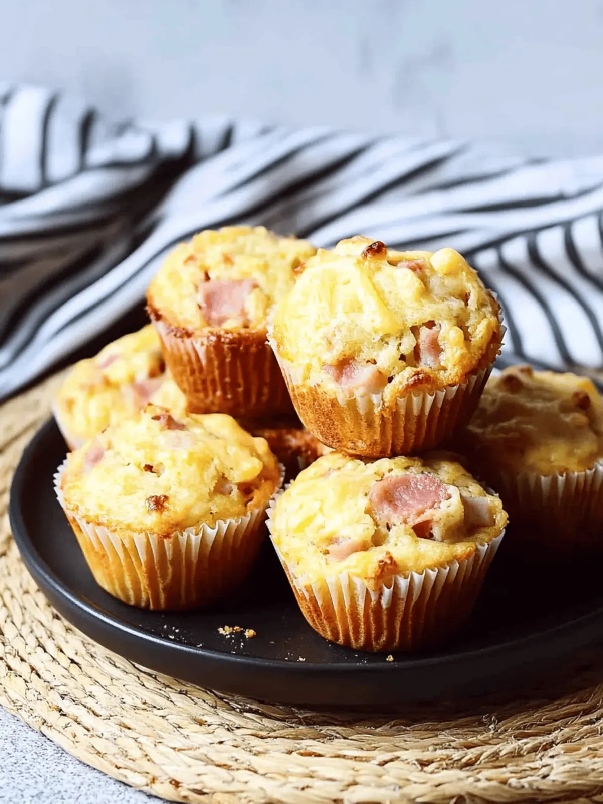 Ham and Cheese Muffins