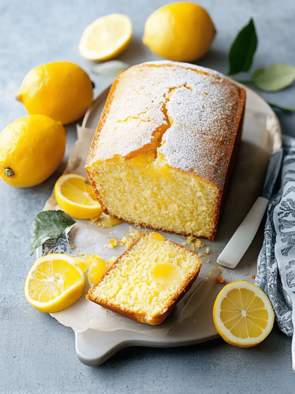 Meyer Lemon Olive Oil Loaf Cake
